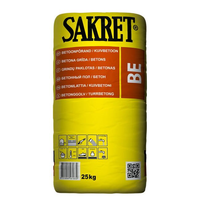 SAKRET BE -Бетонный пол / бетон, класс С25, 40кг
